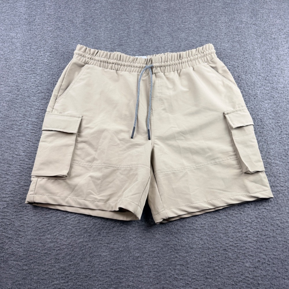 Sovereign Code Men's Size Large Loop Cargo‎ Shorts Stone Beige P1034